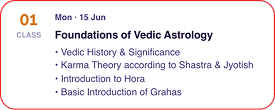Live class 01 — Foundations of Vedic Astrology