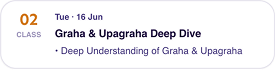 Class 02 — Graha and Upagraha Deep Dive